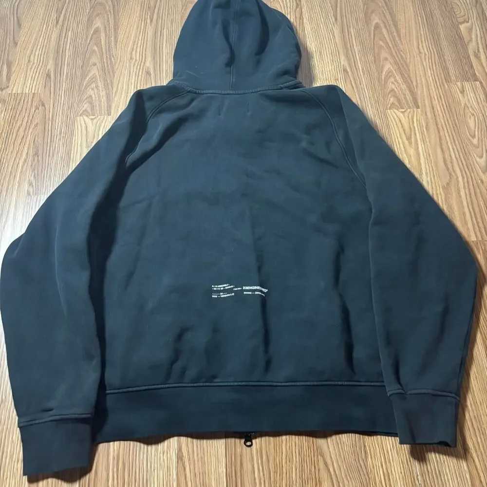 Jordan Men's Black and Green Hoodie